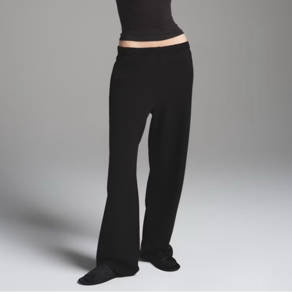 Skims Cotton Fleece Straight Leg Sweatpant